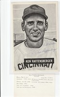 Ken Raffensberger autograph on 5 ½ x 8 ½ photo of