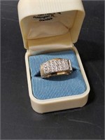 Vintage Mens 10k Gold Diamond Ring Sz.8.5