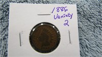 1886 INDIAN HEAD PENNY VARIETY 2