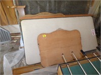 MIRRORS, BED HEADBOARD OAK QUEEN SIZE YOU DON'T