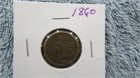 1860 INDIAN HEAD PENNY