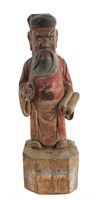 Chinese Carved Wood Official