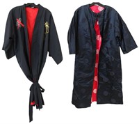 Black Winter Coat & Gilt Dragon Robe