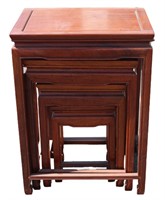 Chinese Hong-Mu Nest of Four Tables