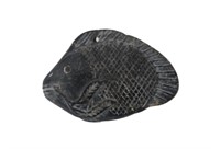 Chinese Gray Stone Fish Pendant