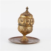 17th/18th c. Ottoman Copper Tombak Incense Burner