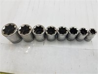 Snap-on 8 Point sockets SAE