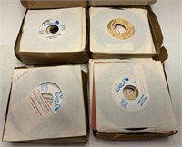 LOT OF 100 SPANISH 45 RPM RECORDS MOST ARE NEW