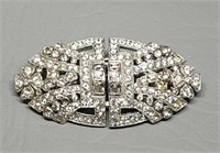 Stunning White Rhinestone Brooch Kramer?