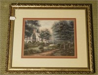 P729 Double Matted Framed Artwork