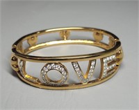 Swarovski Crystal Love Bangle Bracelet