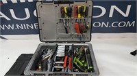 miscellaneous tools in heavy duty carry case