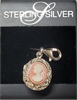 Sterling Silver Cameo Necklace Pendant