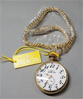 Invicta White Dial Pocket Watch 34573