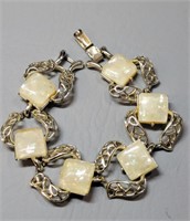 Vintage Coro Lucite Sparkle Bracelet 6"