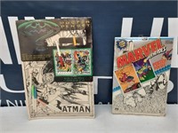 Marvel and Batman poster pen sets.