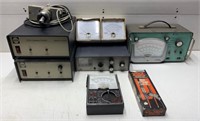 LOT OF ELECTRONIC METERS AND COMPONENTS
