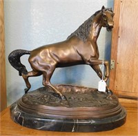 P729 PJ Mene Signed Bronze Horse Sculpture