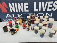 Assortment of D.C.Themed travel cups and Mc Donald