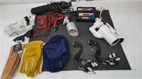swan security camera / safety glasses /gloves/ dig