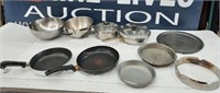 Assortment of Pots ,Pans, Lids, Mixing bowls