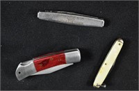 3 Advertising Pocket Knives NRA, COORS, Buffalo
