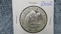 2002 SOMALI AFRICAN MONKEY SILVER COIN