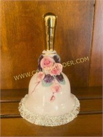 Norcrest Pink Roses Bell