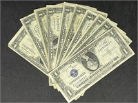 (10) 1935 $1 Silver Certificates