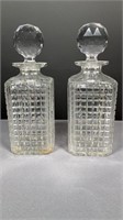 Pair of Glass Decanters