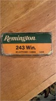 Remington 243 Win 20 unprimed cases