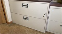 Large two drawer locking hanging file cabinet