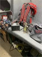 Electric heater working, tool bag, backpack,