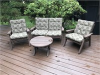 Four piece outdoor patio set