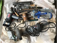 Lot of tools including Milwaukee grinder and