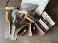 Lot of masonary tools