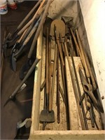 Large lot of yard tools