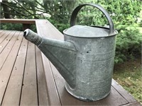 Galvanized watering bucket