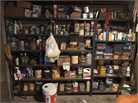 Lot Miscellaneous paints, cleaners, paint thinners