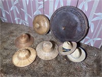 Vintage Straw & bamboo hat collection