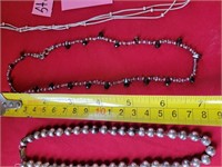 M - LOT OF STERLING SILVER NECKLACES (A16)