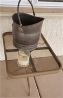 M - FIREPLACE ASH BUCKET & PATIO TABLE (T13)