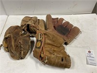 Antique Baseball Gloves