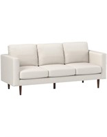 Rivet Revolve Modern Upholstered Sofa, Linen