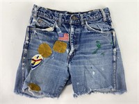 Vintage Levi Denim Cut off Shorts with Patches