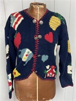 Vintage the Eagle's Eye SZ S Knit Sweater