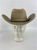 Eddy Bros Sz 7 1/8 Woven Cowboy Hat Ranch Hat