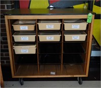 Rolling Storage Cubby w/Tubs