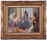Rene Prinet Orientalist Oil Painting