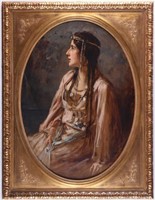 Caspar Ritter Orientalist Portrait of a Woman